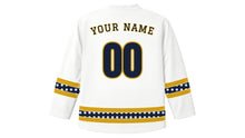 Load image into Gallery viewer, Rizal Day Original Hockey Jersey in White, back view with your name and number