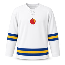Load image into Gallery viewer, Rosh Hashanah Original Hockey Jersey in White, front view – custom name and number