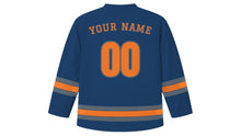 Load image into Gallery viewer, Rotterdam Original Hockey Jersey in Harbour Blue, back view with your name and number
