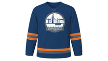Load image into Gallery viewer, Rotterdam Original Hockey Jersey in Harbour Blue, front view – custom name and number