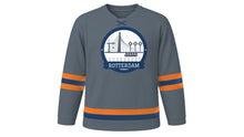 Load image into Gallery viewer, Rotterdam Original Hockey Jersey in Steel Grey, front view – custom name and number