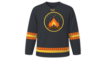 Load image into Gallery viewer, Sadeh Original Hockey Jersey in Charcoal, front view – custom name and number