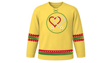 Load image into Gallery viewer, Saint Dwynwen's Day Original Hockey Jersey in Daffodil Yellow, front view – custom name and number