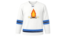 Load image into Gallery viewer, Saint-Jean-Baptiste Day Original Hockey Jersey in White, front view – custom name and number