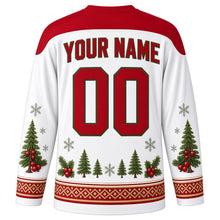Load image into Gallery viewer, Saint Knut's Day Original Hockey Jersey in Snow White, back view with custom YOUR NAME and 00