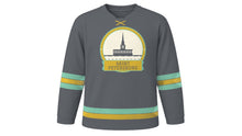 Load image into Gallery viewer, Saint Petersburg Original Hockey Jersey in Granite Grey, front view – custom name and number