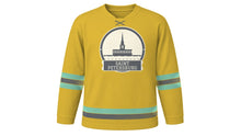 Load image into Gallery viewer, Saint Petersburg Original Hockey Jersey in Imperial Gold, front view – custom name and number