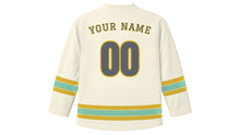 Load image into Gallery viewer, Saint Petersburg Original Hockey Jersey in Ivory, back view with your name and number