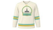 Load image into Gallery viewer, Saint Petersburg Original Hockey Jersey in Ivory, front view – custom name and number