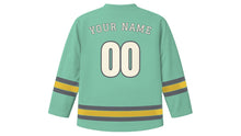 Load image into Gallery viewer, Saint Petersburg Original Hockey Jersey in Mint Green, back view with your name and number