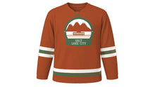 Load image into Gallery viewer, Salt Lake City Original Hockey Jersey in Canyon Rust, front view – custom name and number
