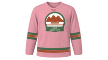 Load image into Gallery viewer, Salt Lake City Original Hockey Jersey in Pink Salt, front view – custom name and number