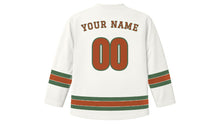 Load image into Gallery viewer, Salt Lake City Original Hockey Jersey in Salt Flat White, back view with your name and number