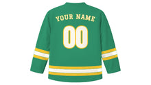 Load image into Gallery viewer, Salvador Original Hockey Jersey in Coastal Green, back view with your name and number