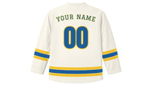 Load image into Gallery viewer, Salvador Original Hockey Jersey in Colonial White, back view with your name and number