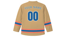 Load image into Gallery viewer, San Diego Original Hockey Jersey in Sandstone, back view with your name and number