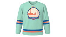 Load image into Gallery viewer, San Diego Original Hockey Jersey in Seafoam, front view – custom name and number