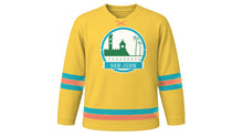 Load image into Gallery viewer, San Juan Original Hockey Jersey in Colonial Yellow, front view – custom name and number