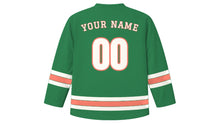 Load image into Gallery viewer, San Juan Original Hockey Jersey in Palm Green, back view with your name and number
