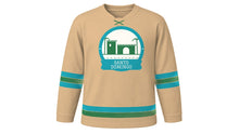 Load image into Gallery viewer, Santo Domingo Original Hockey Jersey in Coral Stone, front view – custom name and number