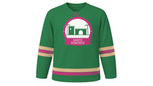Load image into Gallery viewer, Santo Domingo Original Hockey Jersey in Palm Green, front view – custom name and number