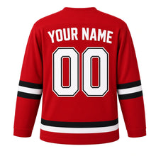 Load image into Gallery viewer, Sao Paulo Original Hockey Jersey in Red, back view with your name and number