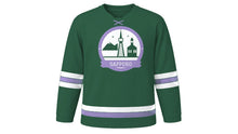 Load image into Gallery viewer, Sapporo Original Hockey Jersey in Pine Green, front view – custom name and number