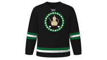 Load image into Gallery viewer, Saudi National Day Original Hockey Jersey in Black, front view – custom name and number