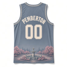 Load image into Gallery viewer, Savannah Live Oak Original Basketball Jersey in River Slate, back view with your name and number