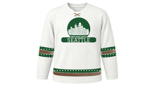 Load image into Gallery viewer, Seattle Original Hockey Jersey in Cloud White, front view – custom name and number