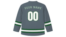 Load image into Gallery viewer, Seattle Original Hockey Jersey in Rain Slate, back view with your name and number