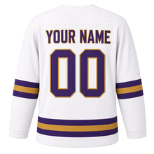 Load image into Gallery viewer, Semana Santa Original Hockey Jersey in White, back view with your name and number