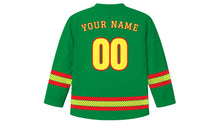 Load image into Gallery viewer, Senegal Independence Day Original Hockey Jersey in Green, back view with your name and number