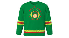 Load image into Gallery viewer, Senegal Independence Day Original Hockey Jersey in Green, front view – custom name and number