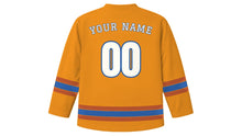 Load image into Gallery viewer, Seville Original Hockey Jersey in Orange Blossom, back view with your name and number