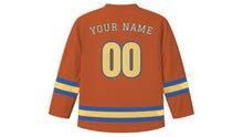 Load image into Gallery viewer, Seville Original Hockey Jersey in Terracotta, back view with your name and number