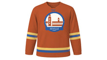 Load image into Gallery viewer, Seville Original Hockey Jersey in Terracotta, front view – custom name and number