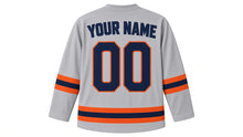 Load image into Gallery viewer, San Francisco Original Hockey Jersey in Grey, back view with your name and number
