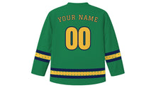 Load image into Gallery viewer, Shab-e-Barat Original Hockey Jersey in Emerald Green, back view with your name and number