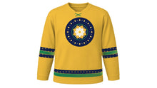 Load image into Gallery viewer, Shab-e-Barat Original Hockey Jersey in Lamp Gold, front view – custom name and number