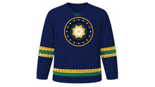 Load image into Gallery viewer, Shab-e-Barat Original Hockey Jersey in Midnight Navy, front view – custom name and number