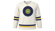Load image into Gallery viewer, Shab-e-Barat Original Hockey Jersey in Pearl White, front view – custom name and number