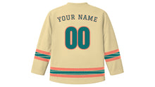 Load image into Gallery viewer, Sham El Nessim Original Hockey Jersey in Sand, back view with your name and number