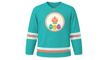 Load image into Gallery viewer, Sham El Nessim Original Hockey Jersey in Turquoise, front view – custom name and number