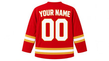 Load image into Gallery viewer, Shanghai Original Hockey Jersey in Red, back view with your name and number