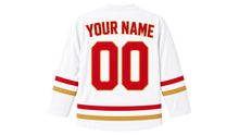 Load image into Gallery viewer, Shanghai Original Hockey Jersey in White, back view with your name and number