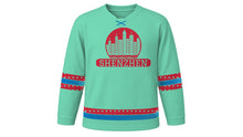 Load image into Gallery viewer, Shenzhen Original Hockey Jersey in Mint Green, front view – custom name and number