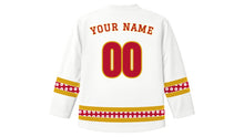 Load image into Gallery viewer, Shogatsu Original Hockey Jersey in White, back view with your name and number