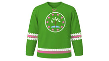 Load image into Gallery viewer, Showa Day Original Hockey Jersey in Fresh Green, front view – custom name and number