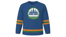 Load image into Gallery viewer, Siem Reap Original Hockey Jersey in Moat Blue, front view – custom name and number